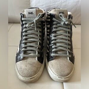 P448 High-Top Zebra Women’s Sneakers
